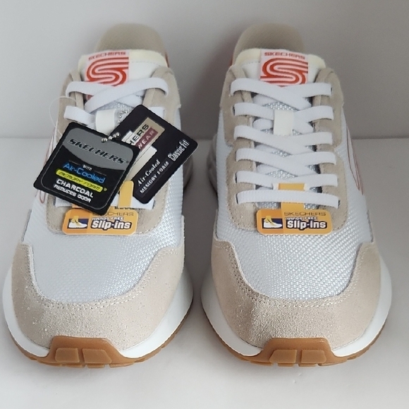 Sketchers Slip Ins Street Retro Jogger Holloway Shoes - Picture 2 of 11